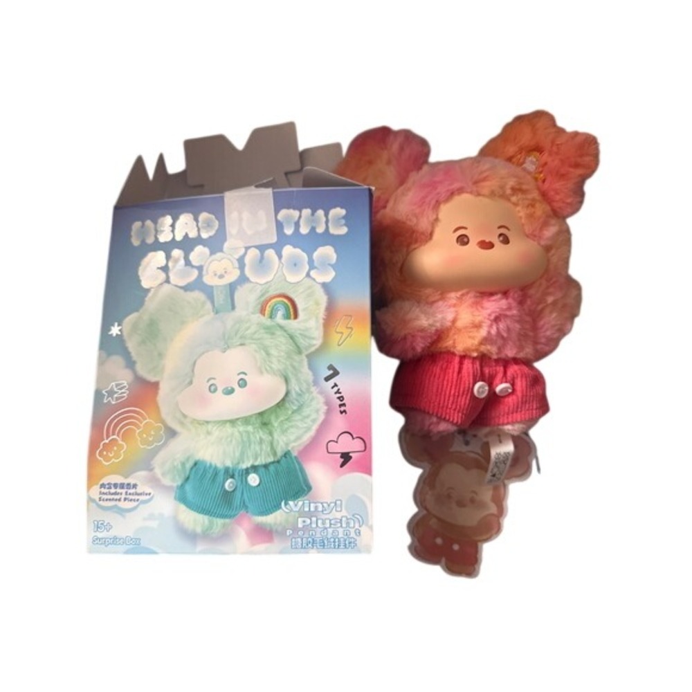 Head In The Clouds Vinyl Plush Pendant Blind Box Figure Red Cloud